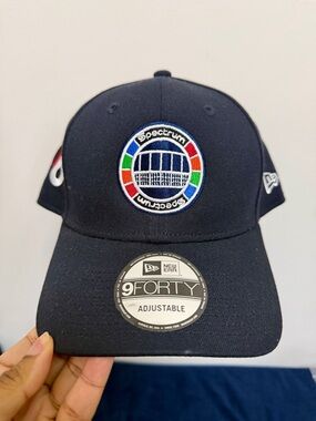 New Era | Navy Baseball Cap with Multicolor Spectrum Patch w/ 76ers logo